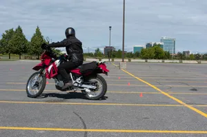 Student Practicing Slow Speed Riding